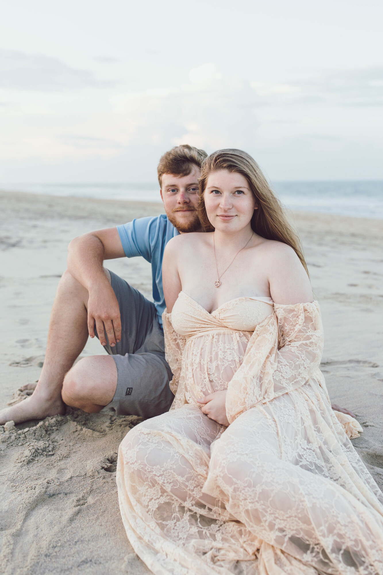 Romantic beach portrait on Bethany Beach