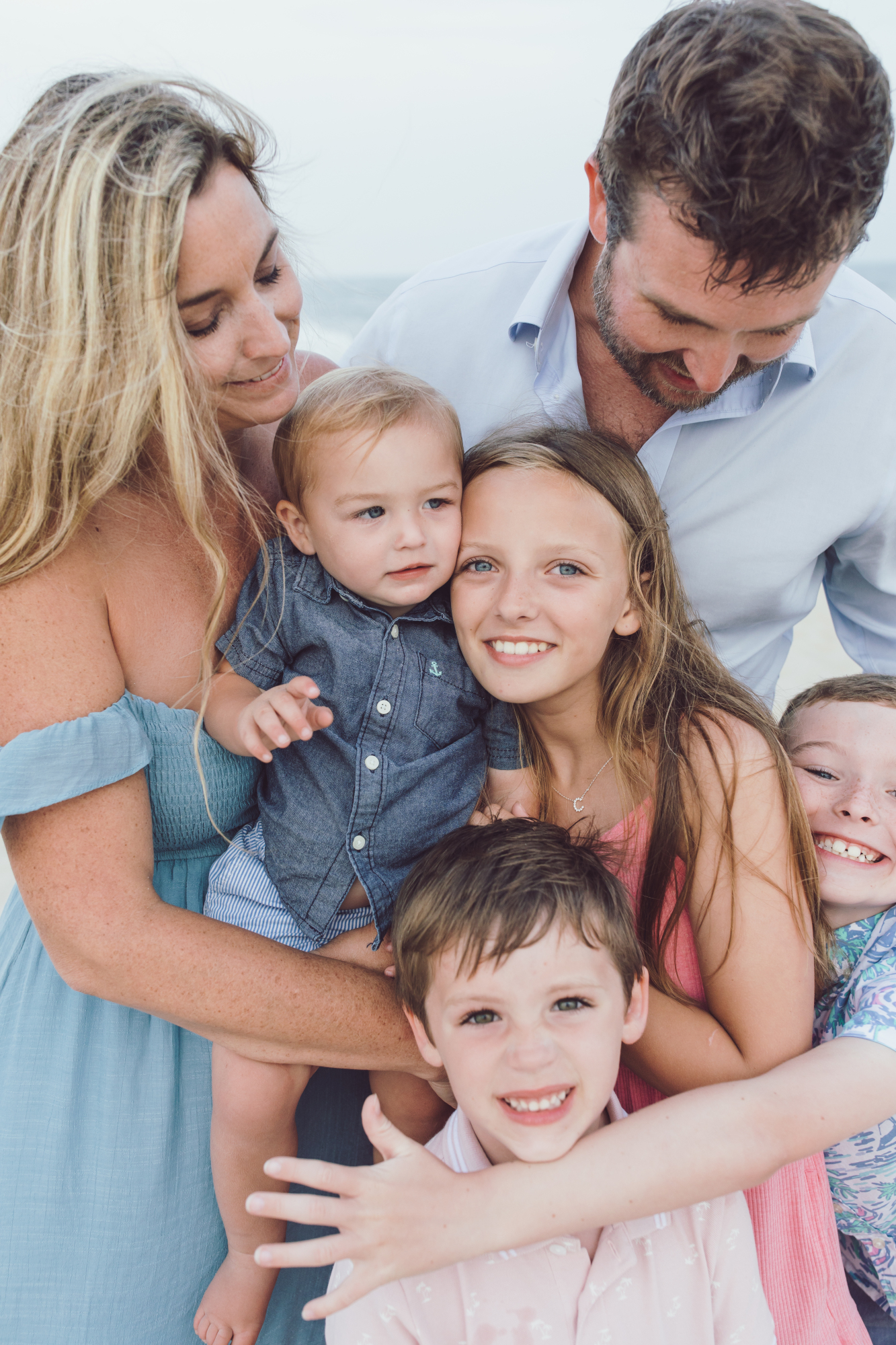 Relaxed family beach session in Bethany Beach Delaware
