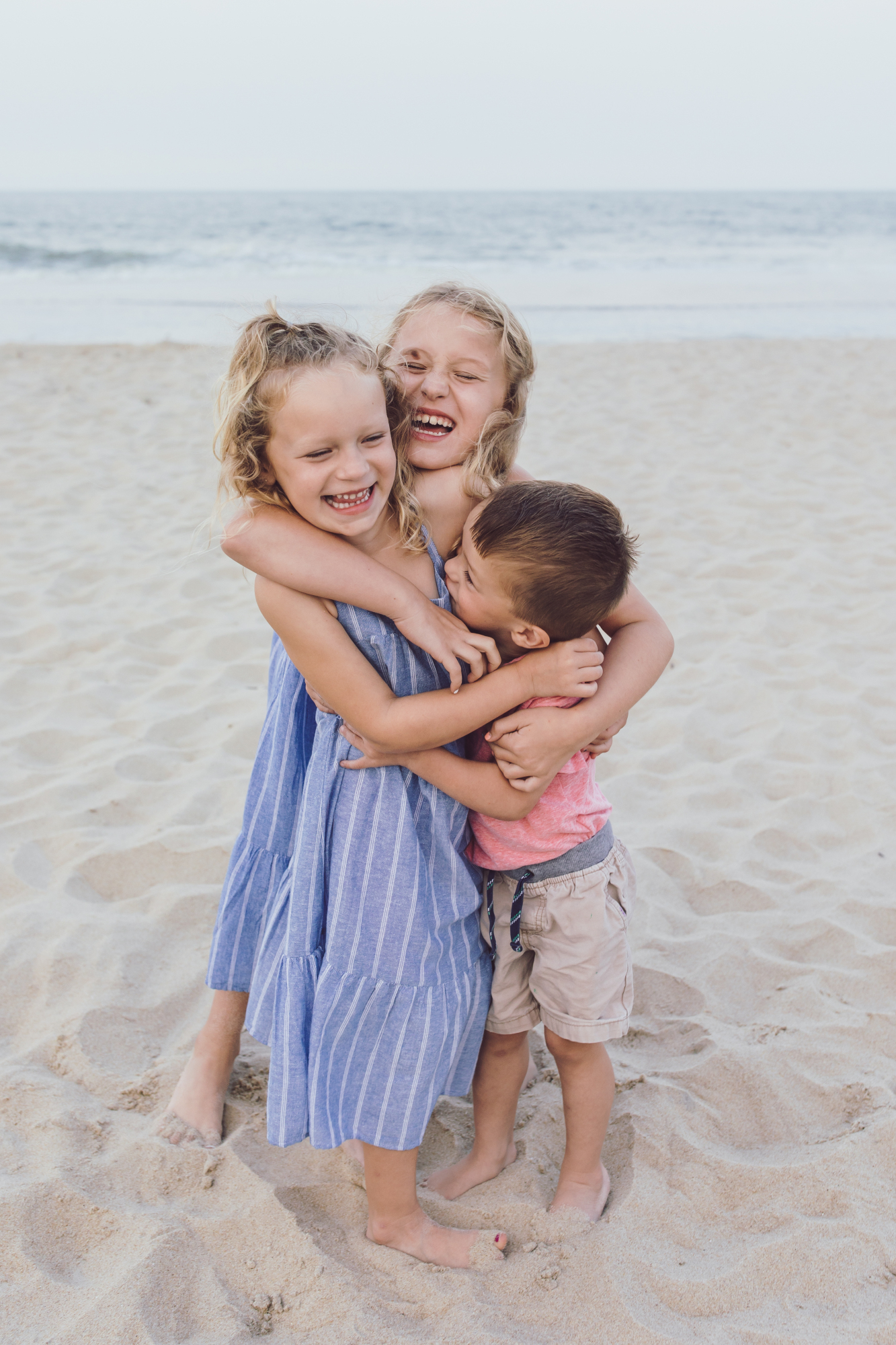 Bethany Beach family photography session at sunset